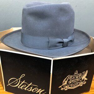 Vintage Royale De Lux Stetson Fedora with Original Hat Box - 1950's - Vancouver